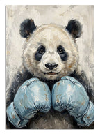 panda portresi, boksör panda, sevimli hayvan, güç
