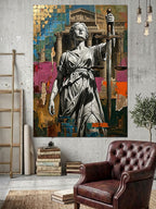 Adalet Tanrıçası Themis Modern Sanat Kanvas Tablo