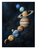 uzay, gezegenler, astronomi, galaksi, dikey