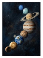 uzay, gezegenler, astronomi, galaksi, dikey
