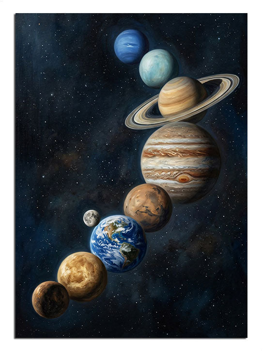 uzay, gezegenler, astronomi, galaksi, dikey