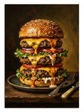 hamburger, fast food, mutfak sanatı, lezzetli