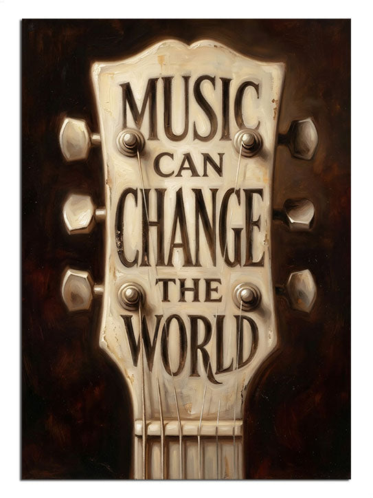music can change the world, gitar sapı