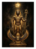 anubis, mısır tanrısı, altın heykel, mitoloji