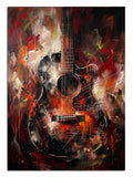 gitar sanatı, renk patlaması, soyut müzik