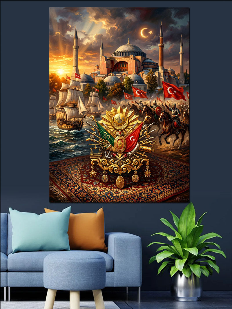 İstanbul Fetih ve Ayasofya Kanvas Tablo