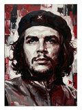 Bereli Che Guevara portresi, pop-art devrimci poster tablosu.