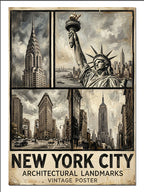 New York City Siyah Beyaz Poster Şehir kanvas tablo