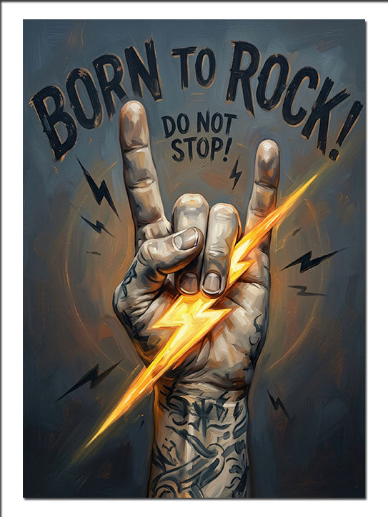 Born To Rock El Hareketi Şimşek Müzik kanvas