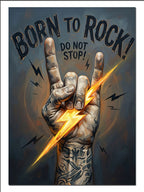 Born To Rock El Hareketi Şimşek Müzik kanvas