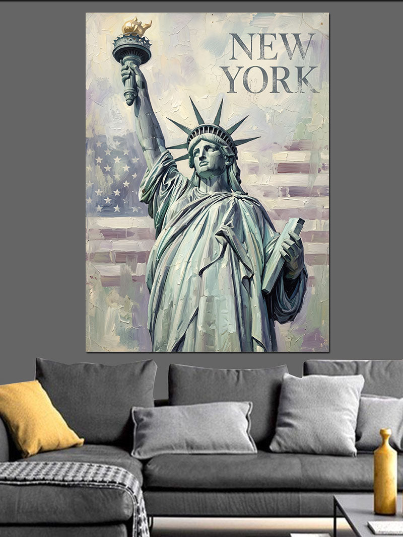 New York Özgürlük Anıtı Tablosu Kanvas Tablo