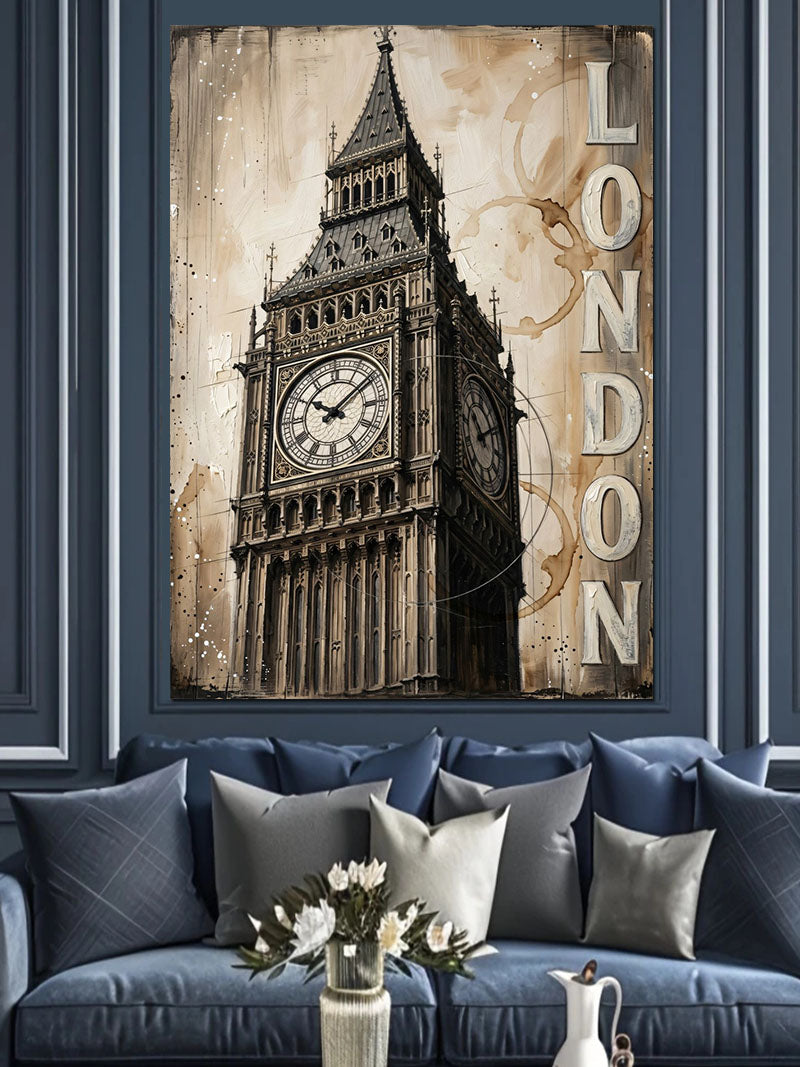 Big Ben Londra Saat Kulesi Kanvas Tablo