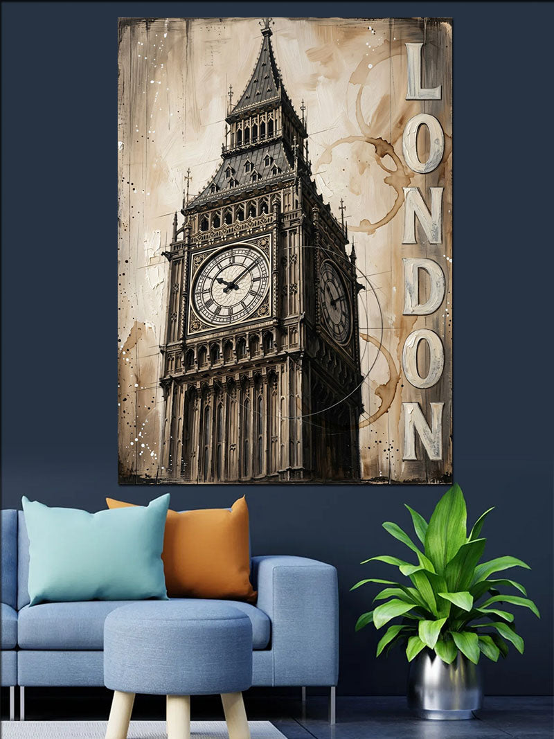 Big Ben Londra Saat Kulesi Kanvas Tablo