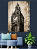 Big Ben Londra Saat Kulesi Kanvas Tablo