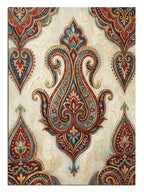 Paisley ve desenli ve kumaş ve eskitme dokulu