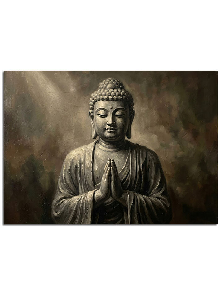 Zen ve iç huzur temalı Budha.