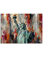 Modern sanat tarzında New York simgesi.