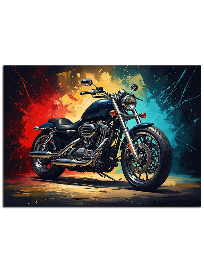 Boya efektleri içinde hızlı motor.