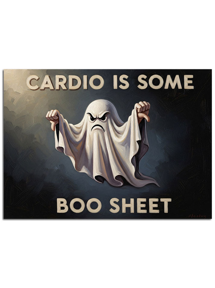 "Cardio is Some Boo Sheet" yazısı.
