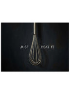 "Just Whisk It" yazılı minimalist görsel.