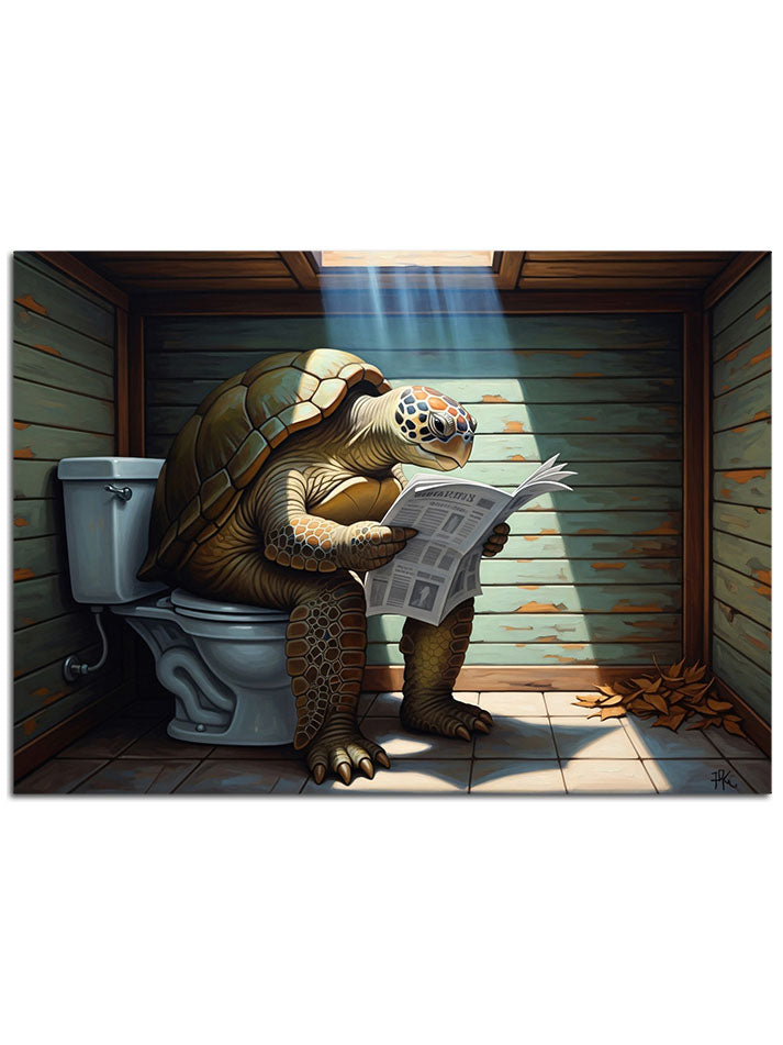Banyo dekoru için komik kaplumbağa.