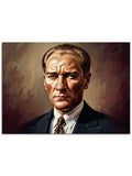 Takım elbiseli karizmatik lider Atatürk.
