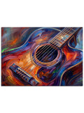 Boya efektleri içinde parlak gitar.