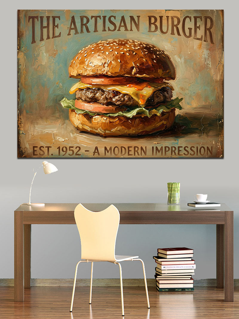 The Artisan Burger Nostaljik Tabela Kanvas Tablo