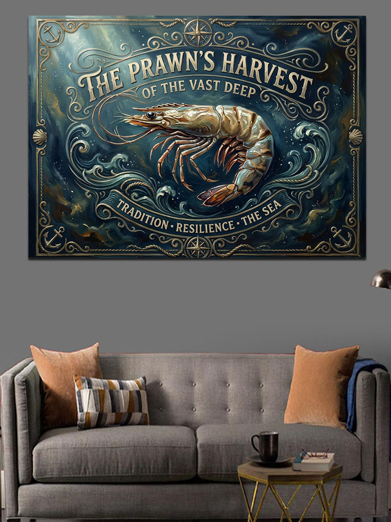 The Prawns Harvest Karides Tabelası Kanvas Tablo