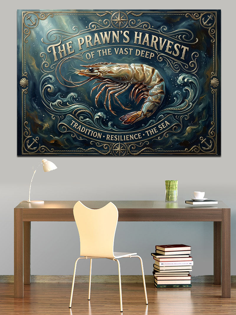 The Prawns Harvest Karides Tabelası Kanvas Tablo