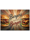 "Burger's Retro Burger" yazılı iştah açıcı pano.