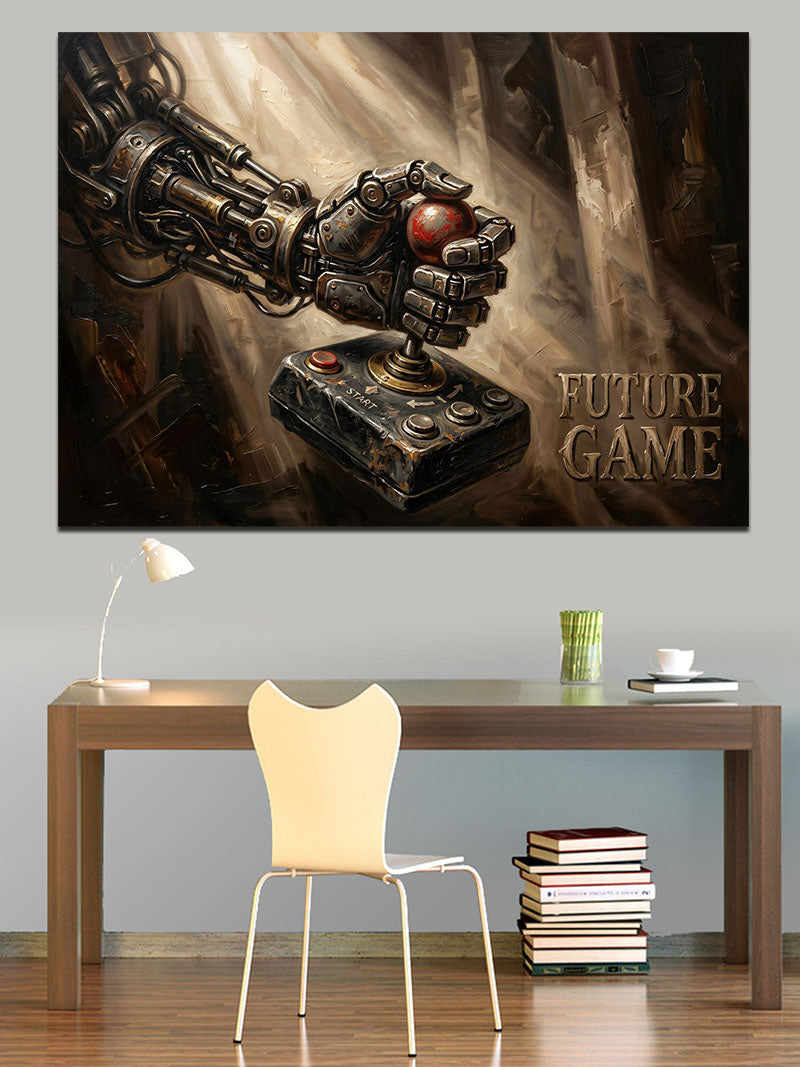 Robotik El Ve Oyun Konsolu Kanvas Tablo