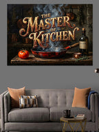 The Master Of Kitchen Yemek Panosu Kanvas Tablo