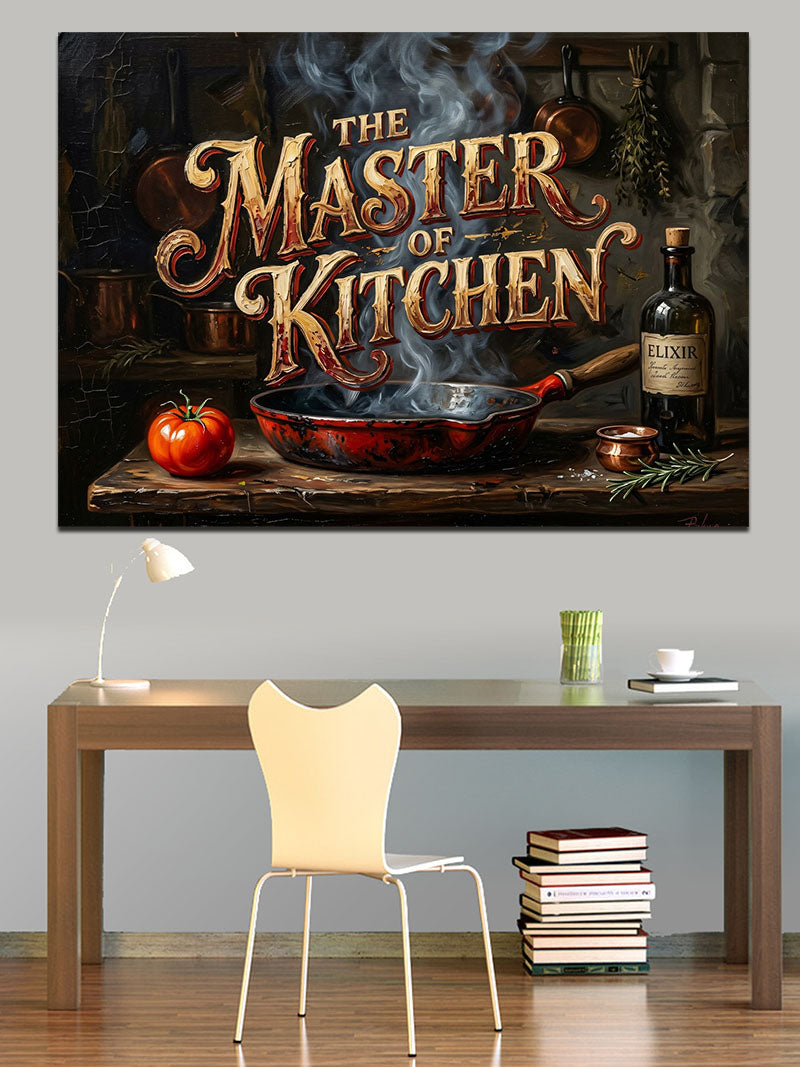 The Master Of Kitchen Yemek Panosu Kanvas Tablo