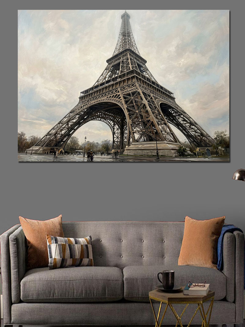 Eyfel Kulesi Ve Paris Manzarası Kanvas Tablo