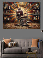 Barber Shop The Throne Tabelası Kanvas Tablo