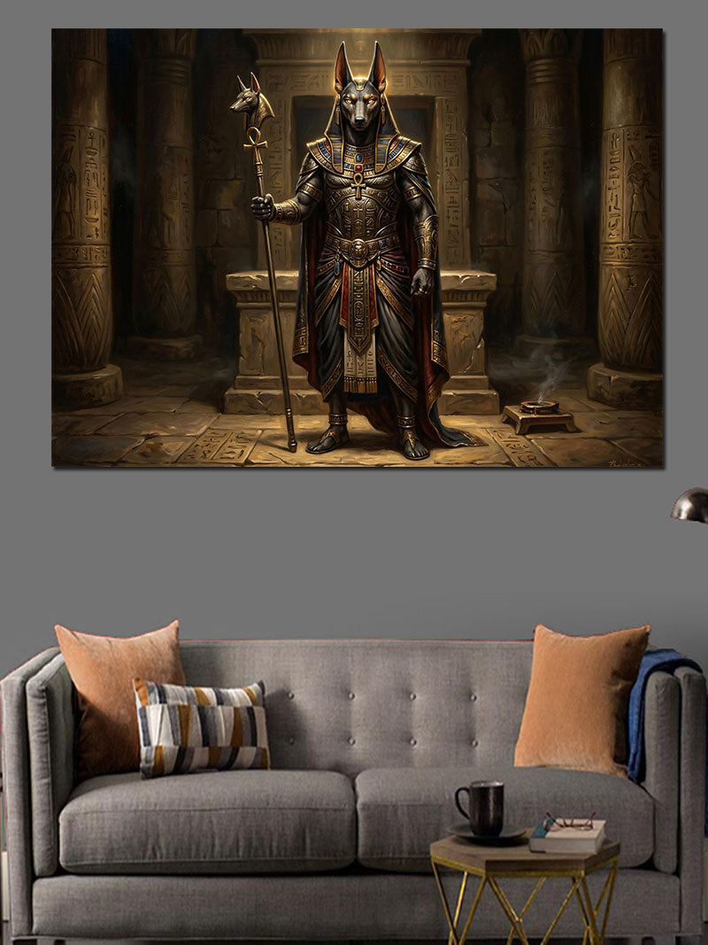 Zırhlı Ve Kılıçlı Karanlık Şövalye Kanvas Tablo