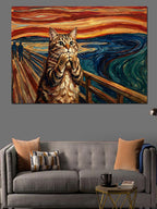 Çığlık Atan Kedi Edvard Munch Kanvas Tablo