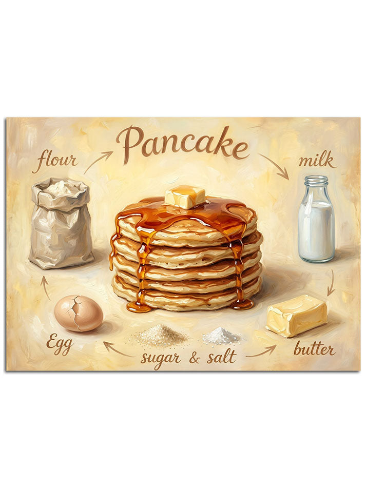 Kat kat dizilmiş, iştah açıcı pancake tabağı görseli.