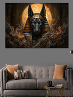 Mısır Tanrısı Anubis Mistik Portre Kanvas Tablo
