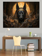 Mısır Tanrısı Anubis Mistik Portre Kanvas Tablo