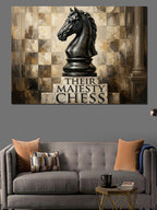 Their Majesty Chess Satranç Tahtası Kanvas Tablo