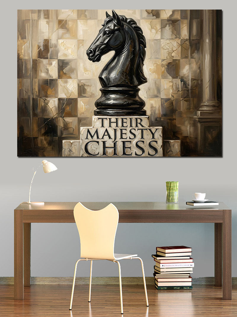 Their Majesty Chess Satranç Tahtası Kanvas Tablo