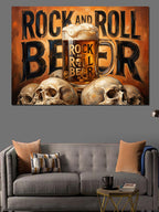 Rock And Roll Beer Tabelası Kanvas Tablo