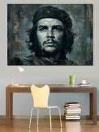 Che Guevara Karizmatik Portre Çalışması Kanvas Tablo