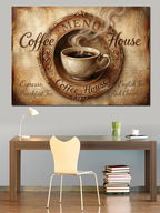 Coffee Menu House Nostaljik Tabela Kanvas Tablo