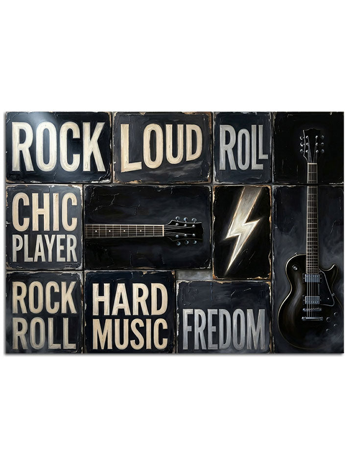 Gitar ve elektro gitar temalı.