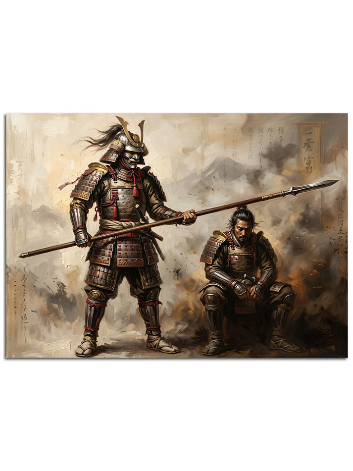 Antik Japon savaşçısı ve ordu.