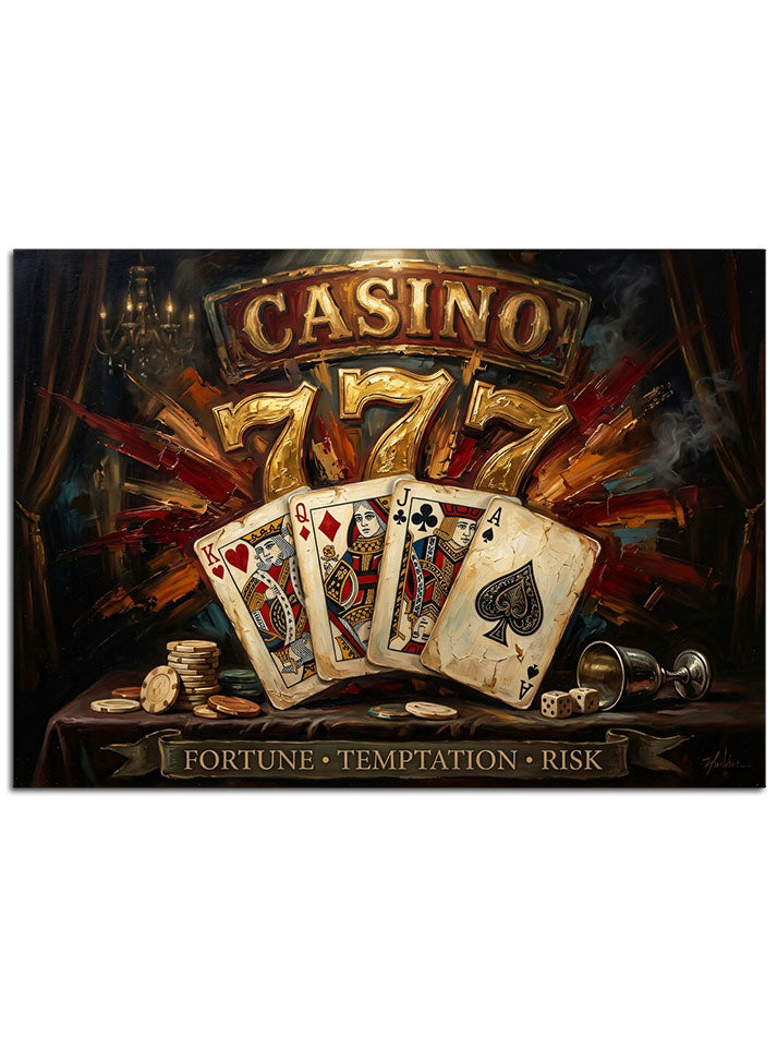 Şans oyunları ve poker teması.