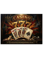Şans oyunları ve poker teması.
